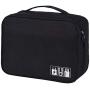 Electronic Organizer Travel Universal Cable Organizer Cable Cord Bag Electronics Accessories Cases Storage Bag Waterproof for Cable, Charger, Phone, USB, SD Card, Power Bank (OE-Black)