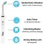 Kyoui Sonic 3000 Electric Toothbrush System | EMF Free Technology | 3 Patented Angled Brush Heads | Powerful 31,000 VPM Motor | Auto-Timer | 3 Modes | Rechargeable
