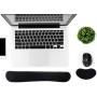 Wrist Rest for Computer Keyboard and Mouse Pad Support Memory Foam Set Easy Typing and Wrist Pain Relief Ergonomic Lightweight Anti-Skid Wrist Cushion for Office Gaming Laptop Mac (Black)