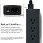 Joule Surge Protector Power Strip with 3 Outlets and 2 USB Ports – Portable for Travel, Hotel, Home, and Office Use