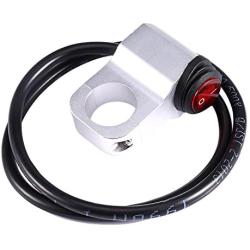7/8'' Motorcycle Handlebar Headlight Switch, 12V Motorcycle Waterproof Handlebar Headlight Fog Spot light On Off Switch