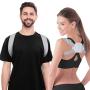 EIVOTOR Posture Corrector Trainer for Kids Women Men, Intelligent Sensor Vibration Reminder 【Upgraded】 Electronic Smart Humpback Straightener for Neck, Back and Shoulder Pain Relief