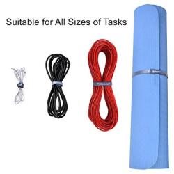 Reusable Cable Straps Wire Ties, Pack of 50 Trilancer Adjustable Cord Fastener Cable Organizer, 8 Inches(Black)