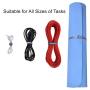 Reusable Cable Straps Wire Ties, Pack of 50 Trilancer Adjustable Cord Fastener Cable Organizer, 8 Inches(Black)