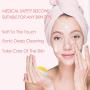 DOCO Sonic Facial Cleansing Brush ROUNDIE Waterproof Rechargeable Super Soft Gentle Exfoliation Customizable Intensities for All Skin Types