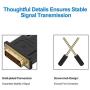 Rankie Mini DisplayPort (Mini DP) to DVI Cable, Thunderbolt Port Compatible, Gold Plated, 6 Feet