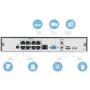 Amcrest NV4108E-HS 4K 8CH POE NVR (1080p/3MP/4MP/5MP/6MP/8MP/4K) POE Network Video Recorder - Supports up to 8 x 8MP/4K IP Cameras, 8-Channel Power Over Ethernet Supports up to 6TB HDD (Not Included)