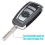 Keyecu EWS Modified Flip Remote Key 315MHZ ID44 1998-2005 for BMW 3 5 + 7 Series HU58