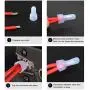 Nilight - 50036R Closed End Crimp Terminal 300 pcs 22-16/16-14/12-10 Gauge Nylon Wire Connector Kit,2 Years Warranty