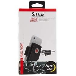 Nite Ize Steelie Squeeze Vent Kit, Universal Vent Magnetic Car Mount Holder, Compatible with MagSafe iPhone 12 Pro Max/Mini/Galaxy/Edge/Google Pixel and More