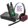 Wireless Headset Compatible with Polycom VVX300, VVX310, VVX400, VVX410 - Desk Office Phone Call Center Wireless Headset with EHS Cord Bundle for Remote Answering Wireless Headset(Explorer)