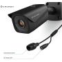 Amcrest UltraHD 4K (8MP) Outdoor Bullet POE IP Camera, 3840x2160, 131ft NightVision, 2.8mm Lens, IP67 Weatherproof, MicroSD Recording, Black (IP8M-2496EB)