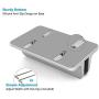 Adjustable Laptop Stand Dock | Compatible with All Laptops | Vertical Modern Aluminum Custom Fit Desktop Space-Saving & Portable (Silver)