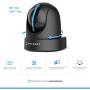 Amcrest 4MP UltraHD Indoor WiFi Camera, Security IP Camera with Pan/Tilt, Two-Way Audio, Night Vision, Remote Viewing, Dual-Band 5ghz/2.4ghz, 4-Megapixel @~20FPS, Wide 120° FOV, IP4M-1051B (Black)
