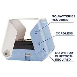 KiiPix Smartphone Picture Printer, Blue | Instantly Print Fun, Retro-Style Photos Right from Smartphone Screen | Portable | No Batteries Required | Great for Crafts, Parties and More!
