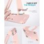 Nulaxy Phone Stand, Fully Foldable, Adjustable Desktop Phone Holder Cradle Dock - Rose Gold