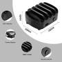 Charging Station for Multiple Devices, KK HOPEROAD 5-Ports Charging Station Organizer for iPhone, Samsung, Cell Phone, iPad, and Other Electronics, Compatible USB Docking Station. (Black)…