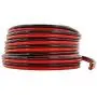GS Power Flexible 10 AWG (American Wire Gauge) 50 Feet Stranded Oxygen Free Copper Red/Black Bonded Zip Cord Cable for Car Audio Stereo Amplifier 12Volt Automotive Harness LED Light Wiring