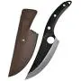 Tableware Kitchen Boning Knife，Hand-forged Camping Serbian Full Tang Deboning Butcher Knife，Chefs knife with Leather Sheath Household Products (Color : B)