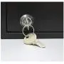 Acrimet Key Cabinet Organizer 24 Positions with Lock (Wall Mount) (24 Smoke Tags Included) (Black Cabinet)