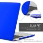 Kuzy Compatible with MacBook Pro 15 inch Case 2019 2018 2017 2016 Release A1990 A1707, Hard Plastic Shell Cover for MacBook Pro 15 case with Touch Bar Soft Touch, Blue