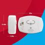 First Alert CO400FF Battery Powered Carbon Monoxide Alarm, Pack of 1, White