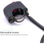Taiss Motorcycle Bicycle Handlebar On Off Push Button Switch U5 U7 U2 Motorcycles Scooter Electrombile Motorbike Light Tuning Part with 22in Connect Line F009