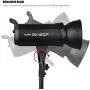 Godox SK400II Professional Compact 400Ws Studio Flash Strobe Light Built-in Godox 2.4G Wireless X System GN65 5600K with 150W Modeling Lamp for E-Commerce Product Portrait Lifestyle Photography