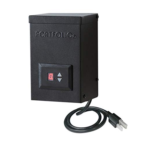 Portfolio 60-Watt 12-Volt Multi-Tap Landscape Lighting Transformer with Digital Timer with Dusk-to-Dawn Sensor