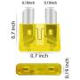 KUFUNG 100PCS 20Amp Car Fuses, Standard Automotive Fuses Assortment, Auto Blade Fuse for Car, Truck, Boat, Marine, RV, SUV, Trike, Vehicles Audio Reset System (20A)