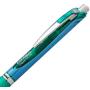Pentel Gel Ink Pen, EnerGel RTX Retractable Gel Pen, Fine Point, Needle Tip, Green Ink, Box of 12 (BLN75-D), 0.5mm Needle