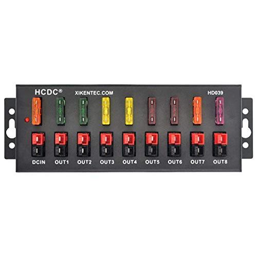 HCDC 1 in 8 Out 40Amp Connector Power Splitter Distributor Source Strip Module