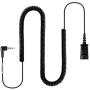 Headset QD (Quick Disconnect),Compatible with Plantronics Headset.QD Cable with Single 3.5mm Plug for Smartphones Mobile Phones,Laptop etc