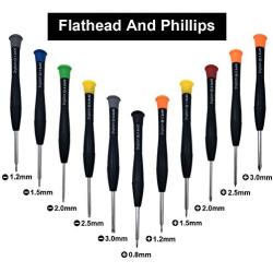Eyeglass Screwdrivers Repair kit 11Pcs Precision Repair set for Glasses, Electronics and Watch Repair