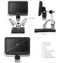 Andonstar Black corlor 7 inch LCD 1080P Circuit Board Digital Microscope AD206 with 200X Magnification Zoom for Phone Repair Soldering Andonstar Black corlor 7 inch LCD 1080P Circuit Board Digital Microscope AD206 with 200X Magnification Zoom for Phone Repair Soldering