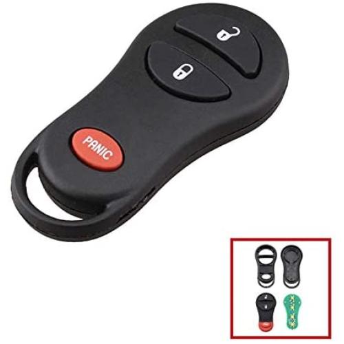 WFMJ for GQ43VT17T Chrysler Dodge Jeep Keyless Entry Remote 3 Buttons Key Case Fob