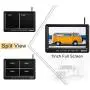 ZEROXCLUB HD Digital Wireless Backup Camera for RV/Truck/Trailer/Van/Bus, 7 Inch HD 1080p LCD Monitor and IP69 Waterproof Rear Camera System,HDCVI Signal,Night Vision,Record(SW01-black)