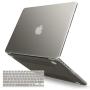 IBENZER Macbook Pro 13 Inch Case 2015 2014 2013 end 2012 A1502 A1425, Hard Shell Case with Keyboard Cover for Old Version Apple Mac Pro Retina 13, Gray, R13GY+1