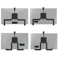 Universal VESA Mount Adapter Kit Convert with Support Rod, Multi-Assemble Type Bracket for Non VESA Monitor Arm Mounting Screens, Fit 17-27 Inch Screen VESA 100x100, Fast and Quick Installation