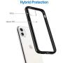 JETech Case for iPhone 11 (2019), 6.1-Inch, Shockproof Bumper Cover, Anti-Scratch Clear Back (Black)