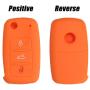 Protective Silicone Remote Car Key Case Cover and Key Chain for Volkswagen VW POLO Tiguan Passat B5 B6 B7 Golf EOS Scirocco Jetta MK6 Octavia SKODA SEAT (WHITE)