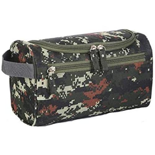 Tumecos Toiletry Dopp Kit Travel Electronics Organizer Shaving Accessories Bag (Army Green 2)