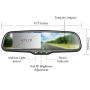 Master Tailgaters OEM Rear View Mirror with 4.3'' Auto Adjusting Brightness LCD + Compass & Temperature - Universal Fit