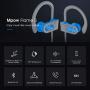 Mpow Flame S Bluetooth Headphones Sports, aptX-HD Bass+ Loud Sound, Bluetooth 5.0 Sport Headphones Running Earbuds W/12H Playtime, IPX7 Waterproof, cVc8.0 Noise Cancelling Mic W/Carrying Case,BlueGrey