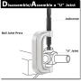 Heavy Duty Ball Joint Press & U Joint Removal Tool Kit with 4wd Adapters, for Most 2WD and 4WD Cars and Light Trucks (BK)