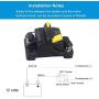 WOHHOM 200 Amp Circuit Breaker DC 12V -48V Waterproof 30A-300A Manual Reset Fuse Inverter for Trolling Motor Auto Car RV Marine Boat Current Overload Protection (200A)