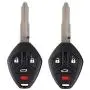 Heart Horse Keyless Entry Remote for Mitsubishi Eclipse Lancer Endeavor Galant Outlander No Chip 2007-2012 Uncut Blank Car Key Blade Fob Case Shell Button Pad Cover Repair Heart Horse Keyless Entry Remote for Mitsubishi Eclipse Lancer Endeavor Galant Outlander No Chip 2007-2012 Uncut Blank Car Key Blade Fob Case Shell Button Pad Cover Repair