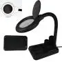 Magnifying Glass Lamp with LED Light and Stand, 5X 10X Magnifier, Lightweight and Adjustable Table and Desk Lamp for Reading, Sewing, Crafts, Hobbies, Close Work, Color Black Magnifying Glass Lamp with LED Light and Stand, 5X 10X Magnifier, Lightweight and Adjustable Table and Desk Lamp for Reading, Sewing, Crafts, Hobbies, Close Work, Color Black