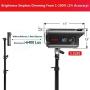 JINBEI EFII-150 LED Photography Lighting Monolight Bowens Mount with RC Reflector, CRI 97 White 5600K Video Continuous Lighting for Pro Studio Portrait Product Video Recording Live Stream