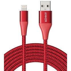 Anker iPhone Charger Cable 10 Foot, Powerline+ II Lightning Cable, (10 ft MFi Certified) Extra Long iPhone Charging Cord Compatible with iPhone SE 11 Pro Max Xs MAX XR X 8 7 6S, iPad 8 and More (Red)
